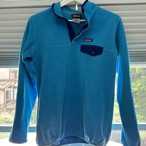 Blue Patagonia sweatshirt.  Size medium